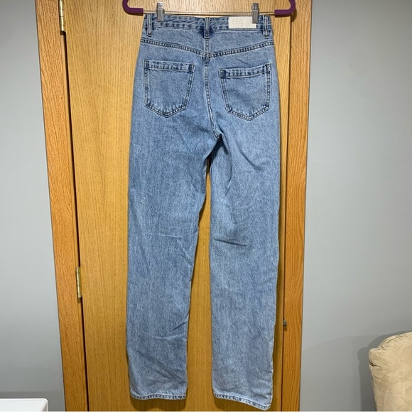 PacSun Blue 90's Boyfriend Jeans With Crossover Waist - Size 25 - Picture 2 of 6